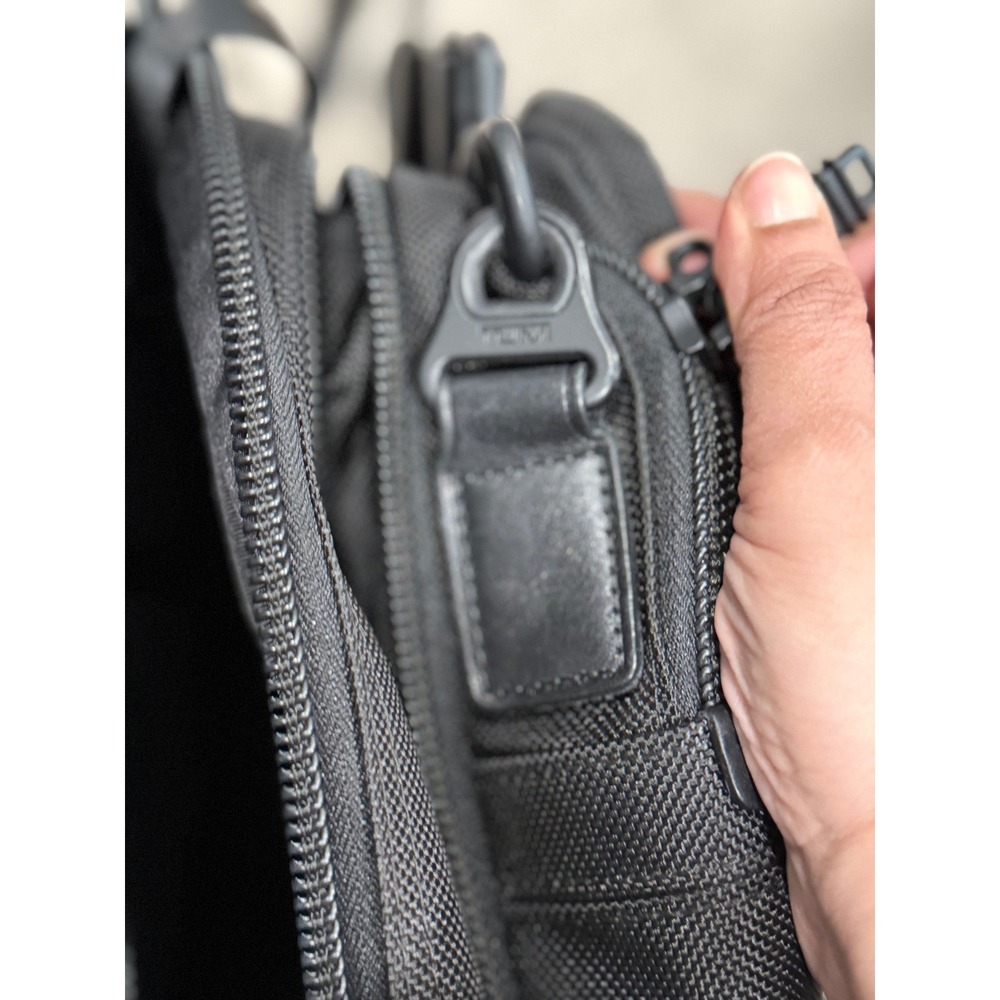 Tumi Black Ballistic Nylon Wheeled Briefcase Laptop Bag Travel Carry On - Picture 6 of 11